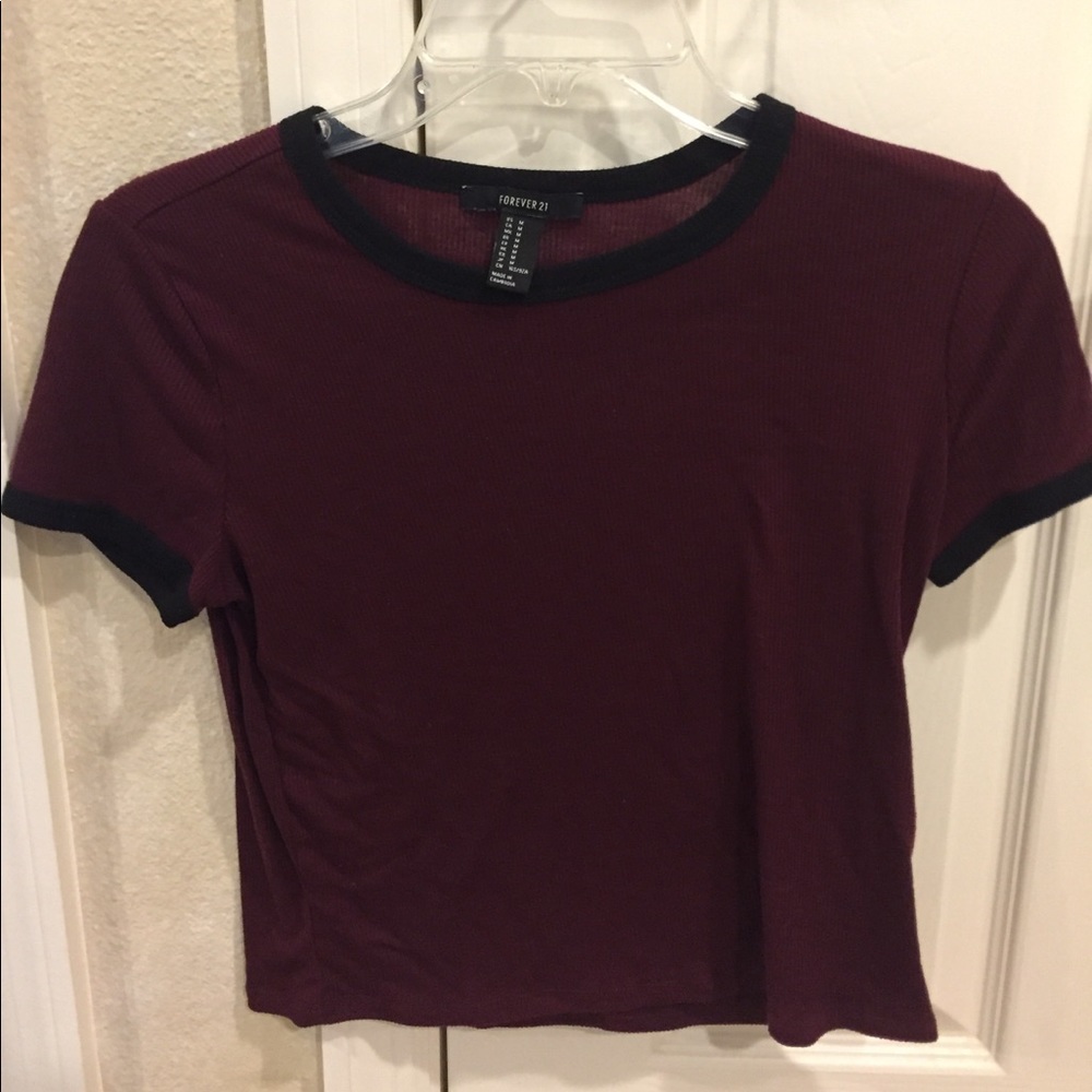 Cropped Ribbed Tshirt